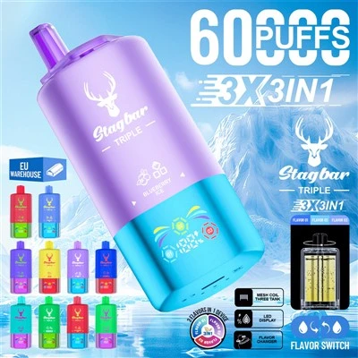 Stag bar vape triple 60k puffs max puff vape bar vape